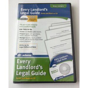 2CD Every Landlords Legal Guide Forms & Real Estate Forms Library Book On CD By
